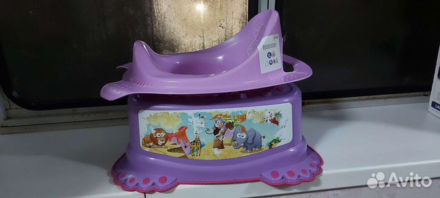 Подставка для ног детская и сидушка на унитаз