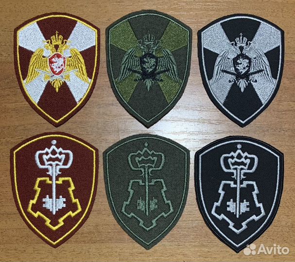 Комплект шевронов сотрудников цсн во Росгвардии