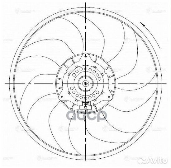 Э/вентилятор охл. для а/м Fiat Ducato (06) /PSA