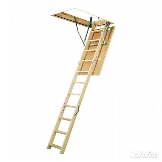 Лестница чердачная Fakro LWS деревянная 70х120х280