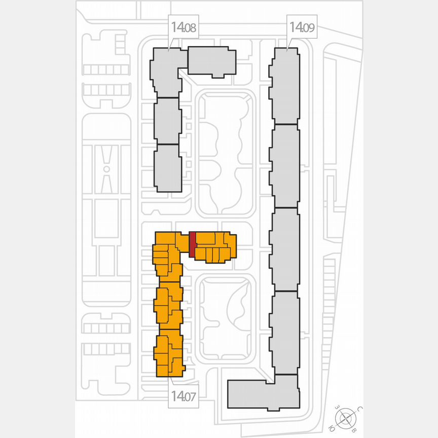 1-к. квартира, 42,8 м², 2/8 эт.