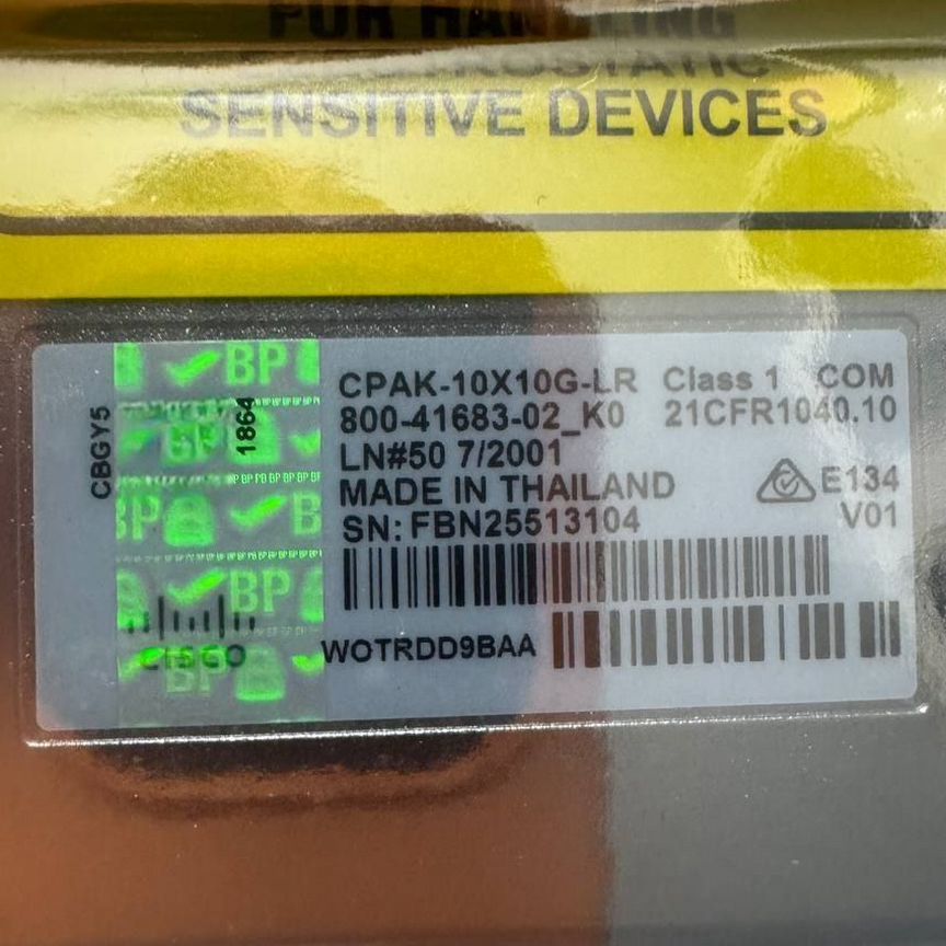 [CPAK-10X10G-LR] Трансивер Cisco Новый Cpak-10x10g-Lr