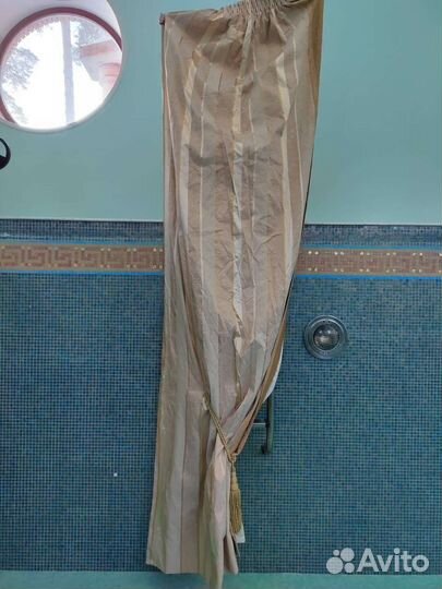 Шторы с ламбрекеном б/у
