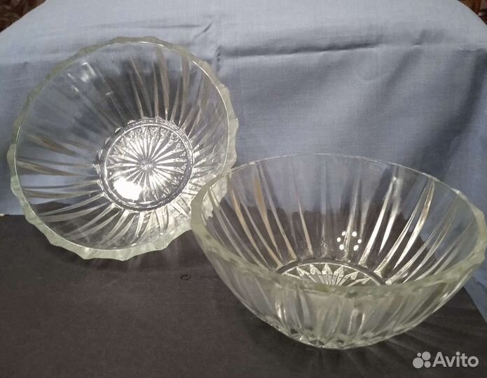 Стекло СССР, графины, салатники, селедочницы