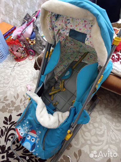 Детские санки коляска бу