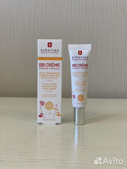 Erborian BB крем Nude Korean Formula 15 мл новый