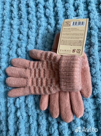 Детские перчатки теплые, с начесом