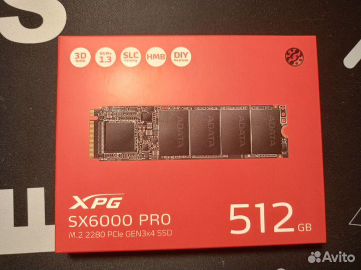 SSD M.2 накопитель adata XPG SX6000 Pro 512gb