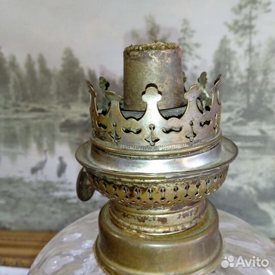 Настольная керосиновая лампа,Европа, 1950-60-е