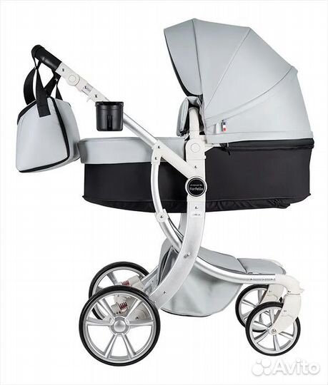 Детская коляска трансформер Aimile PRO серый