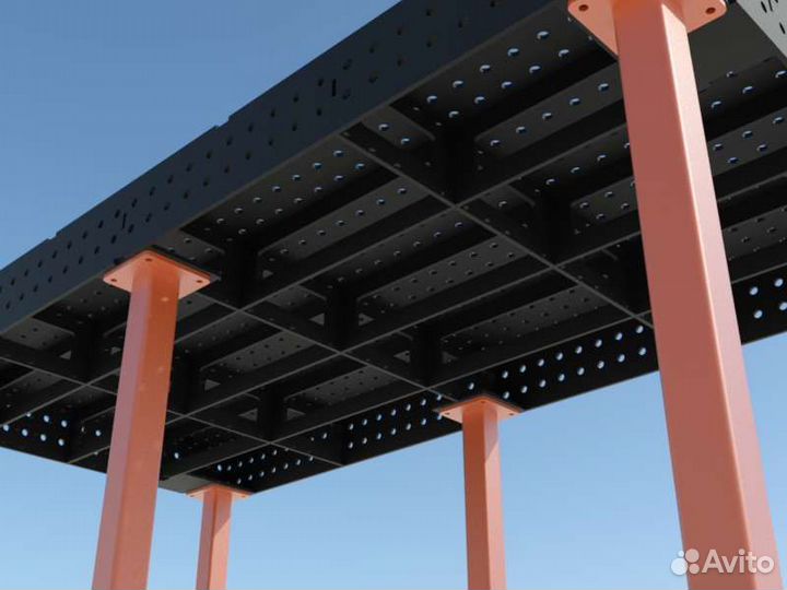 Сварочный стол 3d 2000х1000х8мм (проект+раскрой)