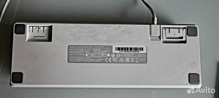 Клавиатура Razer huntsman mini mercury red switch