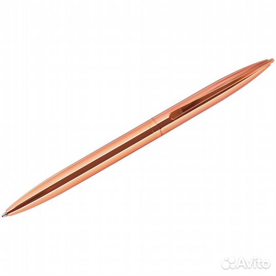 Ручка шариковая Meshu Rose Gold 1 мм синяя