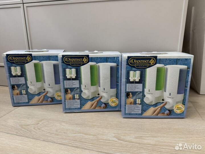 Диспенсер двойной новый для геля/шампуня/мыла