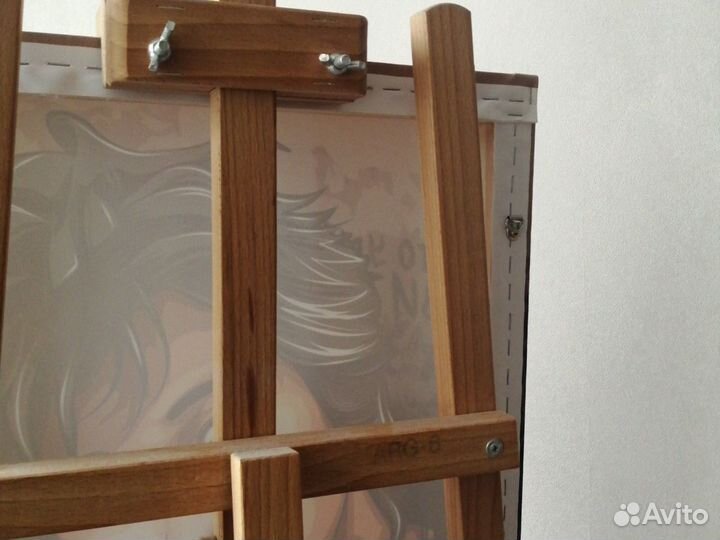 Портрет на холсте Виктора Цоя