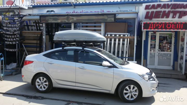 Багажный бокс Turino серый металлик 