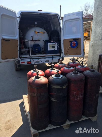 Заправка пропаном. Доставка газа
