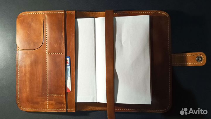 Папка из натуральной кожи ручной работы
