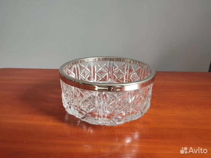 Ваза конфетница хрустальная сср