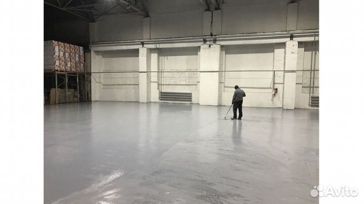 Полимерный наливной пол для склада