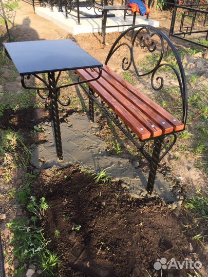 Скамейка, Лавочка. стол на кладбище