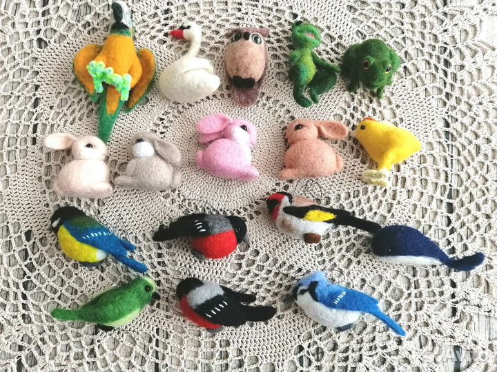 Игрушки валяные