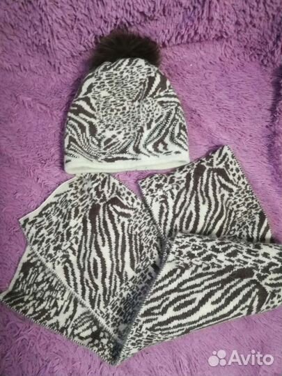 Комплект шапка и шарф