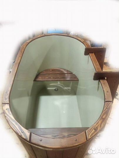 Купель для бани со вставкой