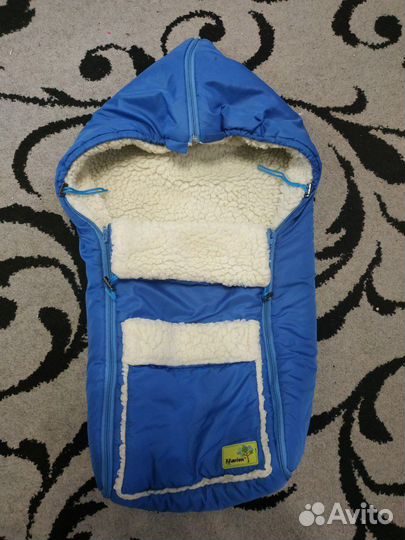 Теплый конверт в коляску и человечки пакетом