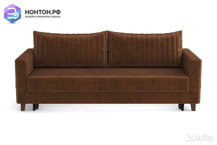 Диван выкатной евромагнат коричневый