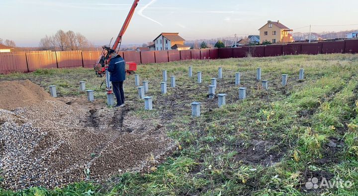 Железобетонные сваи установка под ключ монтаж