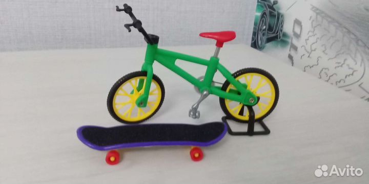 Фингерборд и велосипед