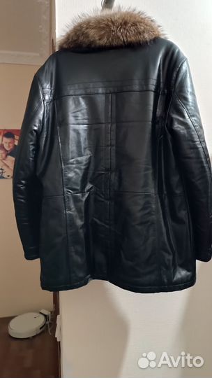 Кожаная дубленка мужская