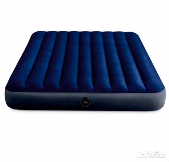 Матрас надувной Intex 203х152 +насос+подушки
