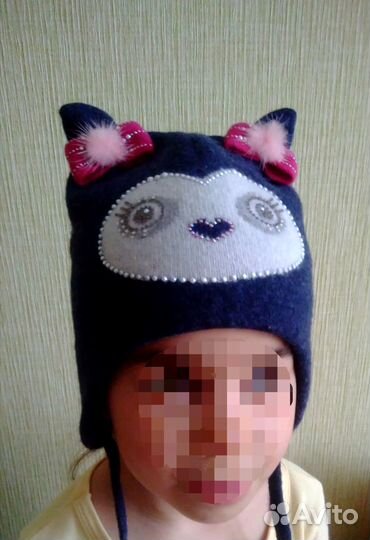 Шапка шерсть новая зимняя, Kotik (размер 46-48)