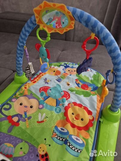 Развивающий коврик fisher price с пианино