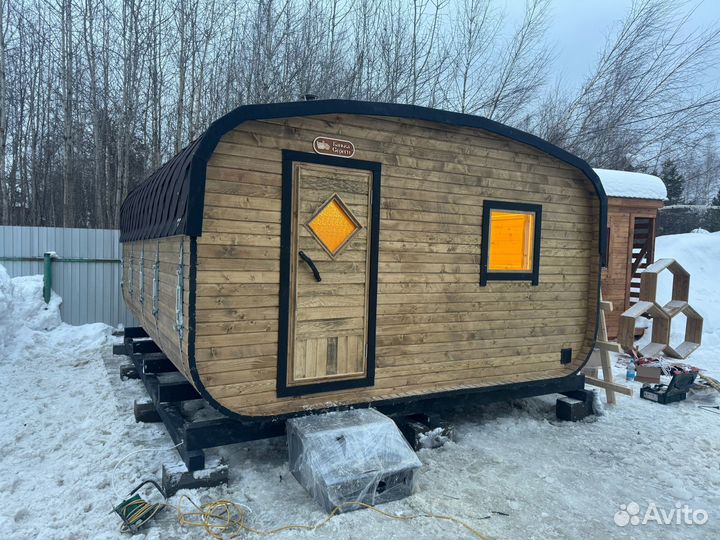 Баня квадро овал под ключ