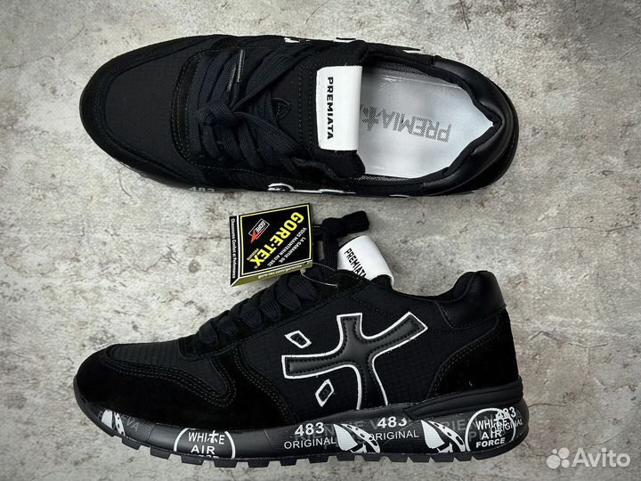 Зимние Кроссовки Premiata Mick Черные 45 размер