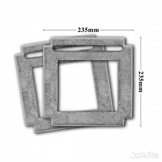 Сменная тряпка фибра для мойщик окон hutt 66