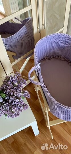 Детская люлька вязаная