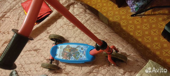 Самокат детский трехколесный бу
