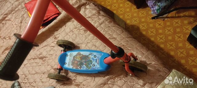 Самокат детский трехколесный бу