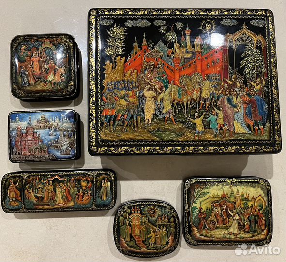 Шкатулки Палех ручная роспись