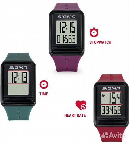 Часы спортивные sigma ID.GO black 24500