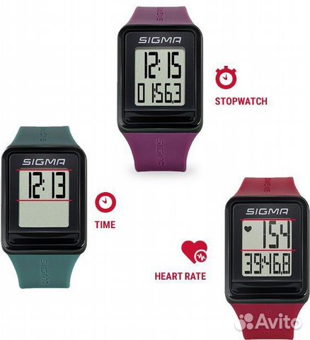 Часы спортивные sigma ID.GO black 24500