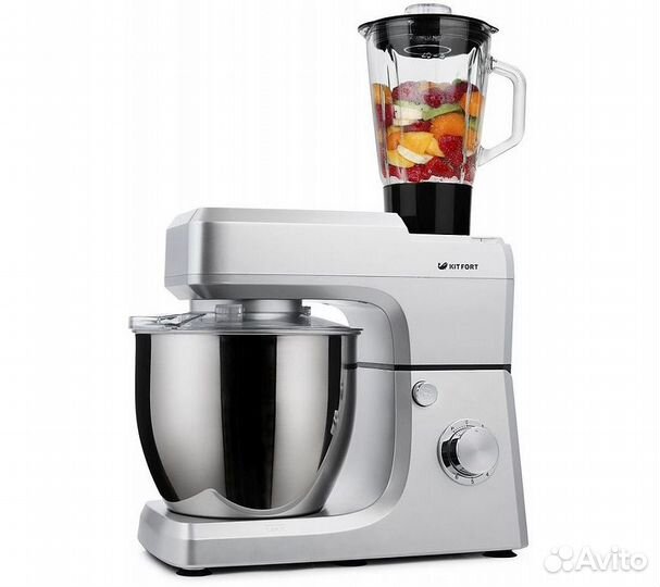 Миксер стационарный Kitfort KT-1339-1 1200Вт сереб