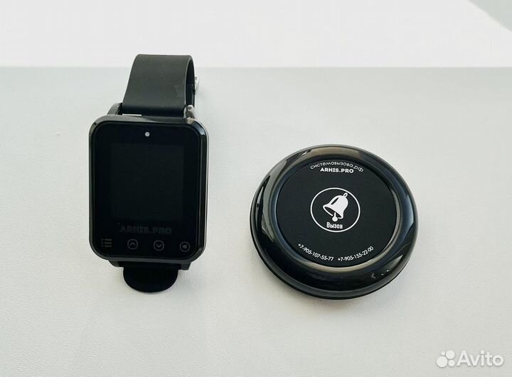 Кнопка вызова персонала/офцицианта Ультра и часы