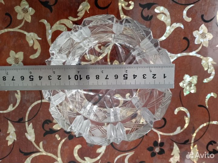 Хрустальный салатник СССР маленький