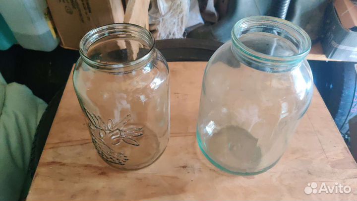 Стеклобанки и бутылки 0,75л, 0,5 л б/у