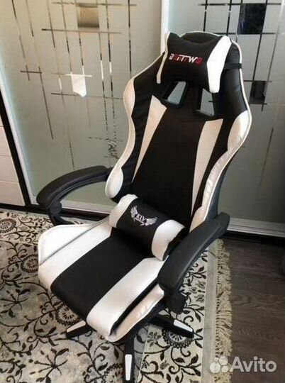 Компьютерное игровое кресло геймерское с массажем